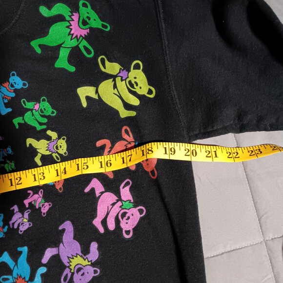 The Grateful Dead Spiral Dancing Bears Black Crewneck Sweatshirt Gildan Small - Picture 7 of 7